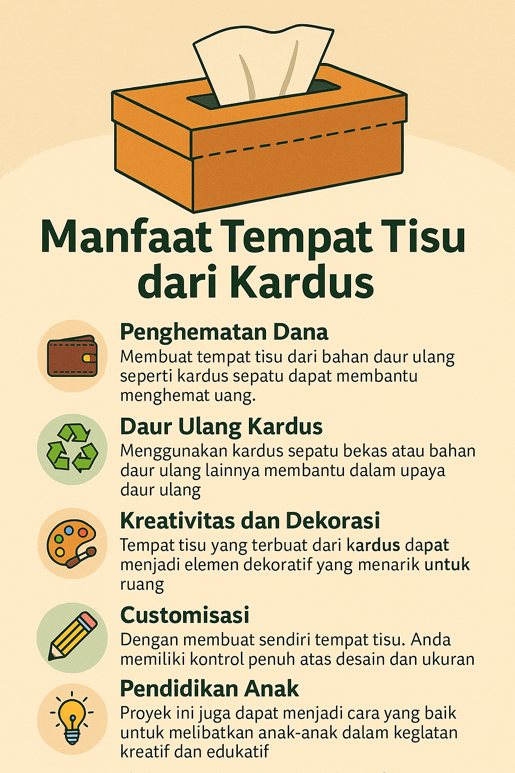 Manfaat Tempat Tisu dari Kardus